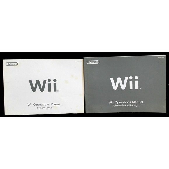 Nintendo Wii Operations Manual Channels & Settings and System Setup Booklets - Picture 2 of 9